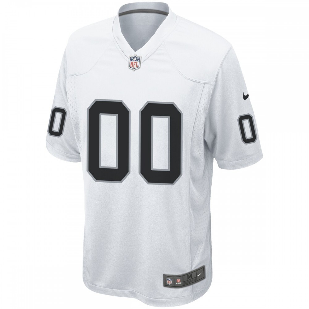 Las Vegas Raiders Nike Custom Game Jersey - White-GridironStore
